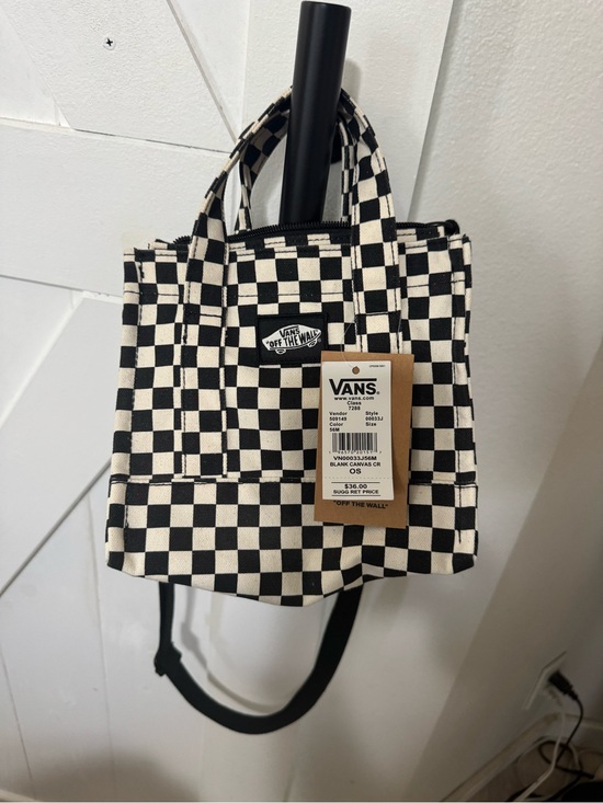Vans Handbags - Vans Checkerboard Mini Tote - Black & Cream